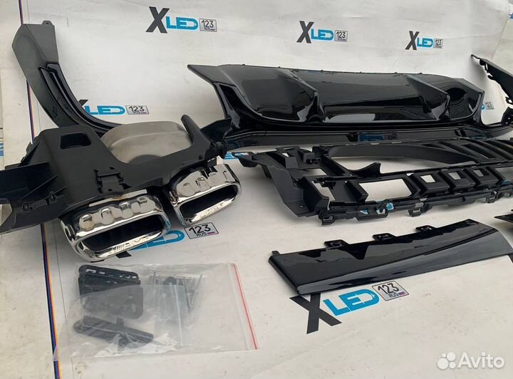 Диффузор заднего бампера Mercedes w213 рест