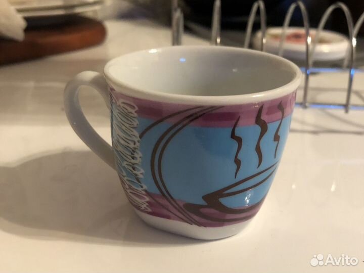 Чашки чайные кофейные на подставке набор