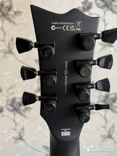 Электрогитара ESP LTD Viper-7 Baritone Black Metal