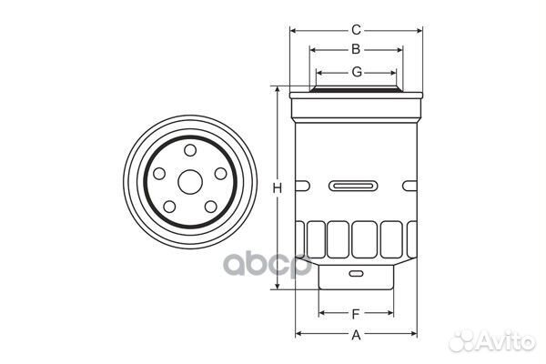 Фильтр топливный ST307 SCT