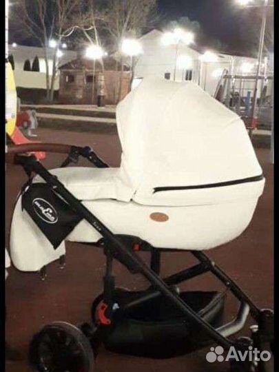 Коляска 2 в 1 эко кожа