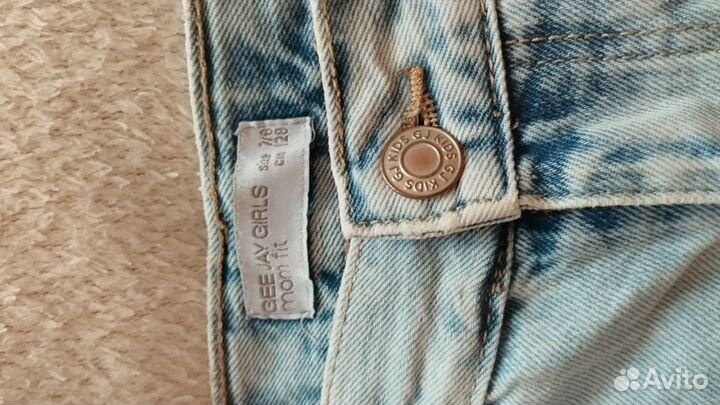 Джинсы для девочки 128
