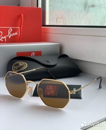 Очки ray ban octagonal кориневые