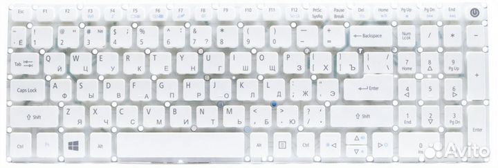 Клавиатура Acer Aspire F5-572G белая, OEM