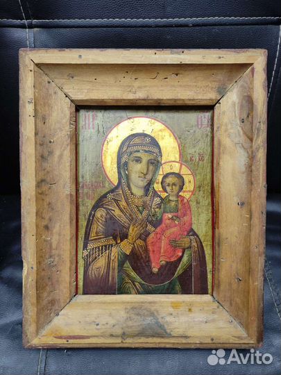 Старинная икона Смоленская божья матерь
