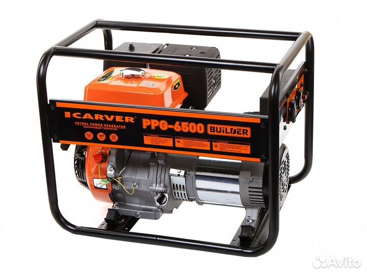 Бензиновый генератор carver PPG-6500 builder