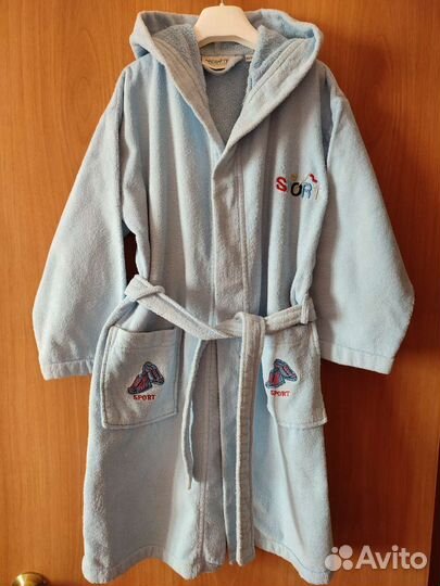 Детский махровый халат, 10-12 лет