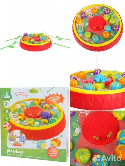 Новая Игра настольная рыбалка ELC Ловим букашек 14