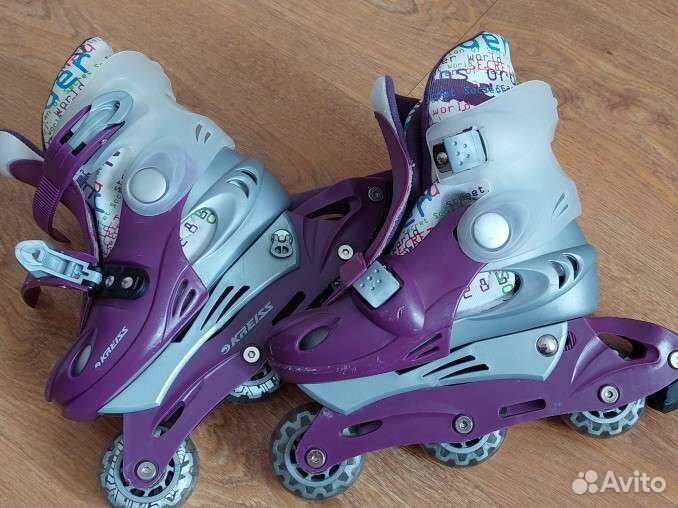 Роликовые коньки детские раздвижные 30-33