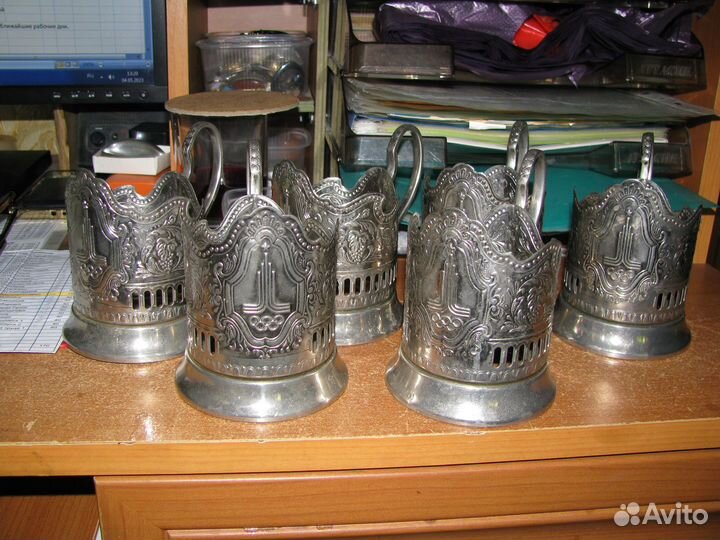 Подстаканники мельхиоровые