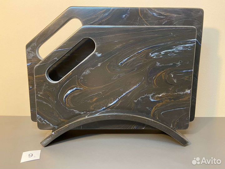 Набор разделочных досок на подставке