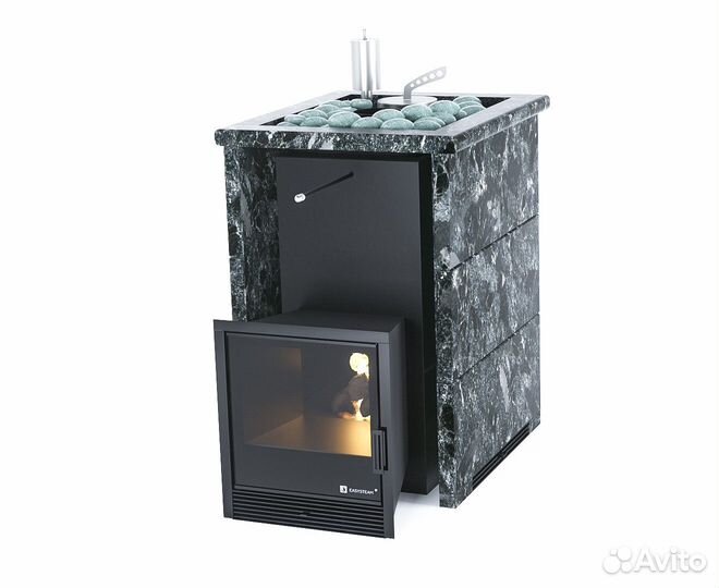 Печь банная Анапа в кожухе открытый верх