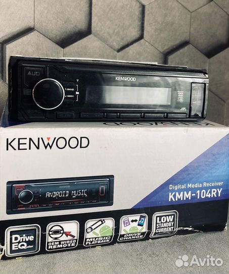 Автомобильная магнитола Kenwood kmm-104