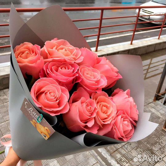 Цветы розы букет