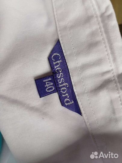 Рубашка белая детская 140 см