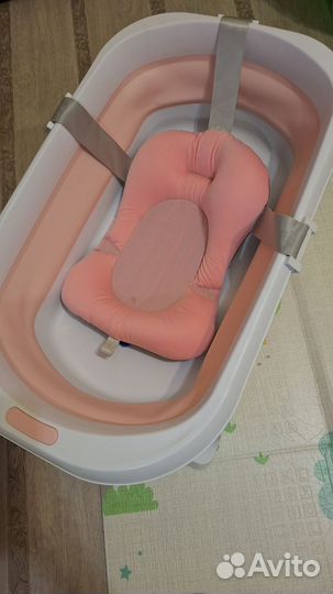 Ванночка для купания складная с матрасиком