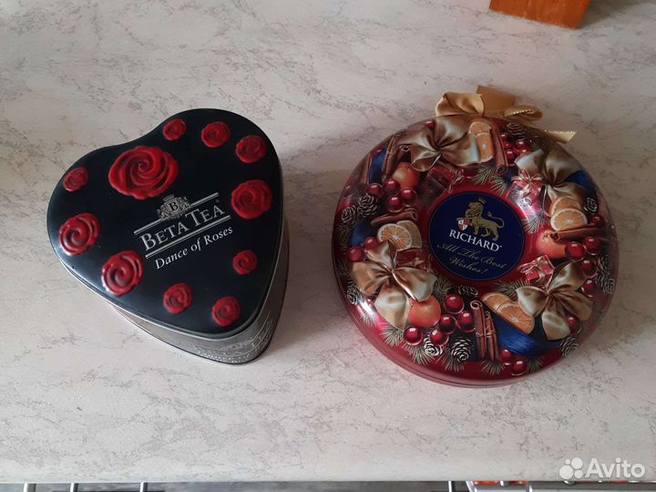 Жестяные банки для рукоделия