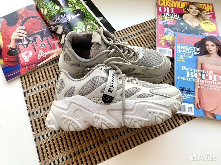 Женские кожаные кроссовки Pierre Cardin 36 37