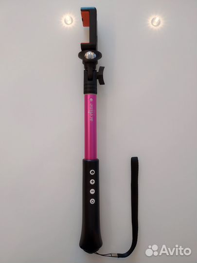 Монопод для селфи Aceline ZA-828LP розовый