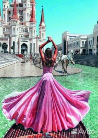 Алмазная мозаика 30x40 Девушка в роскошном платье