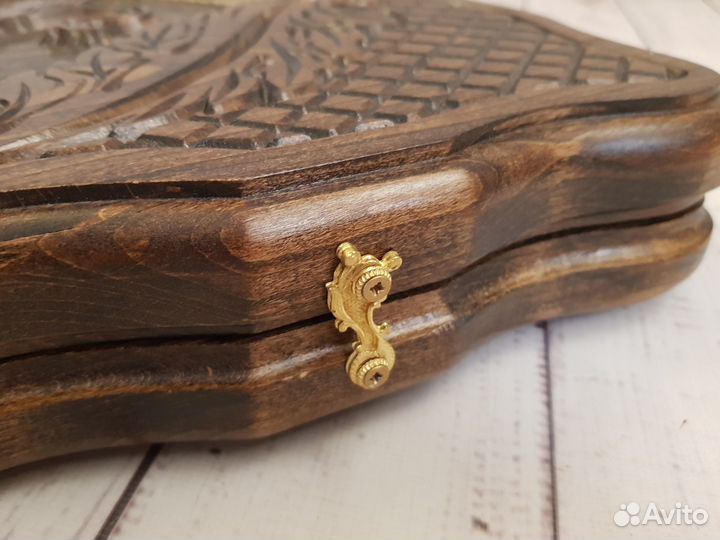 Нарды резные Таширские Два льва матовые