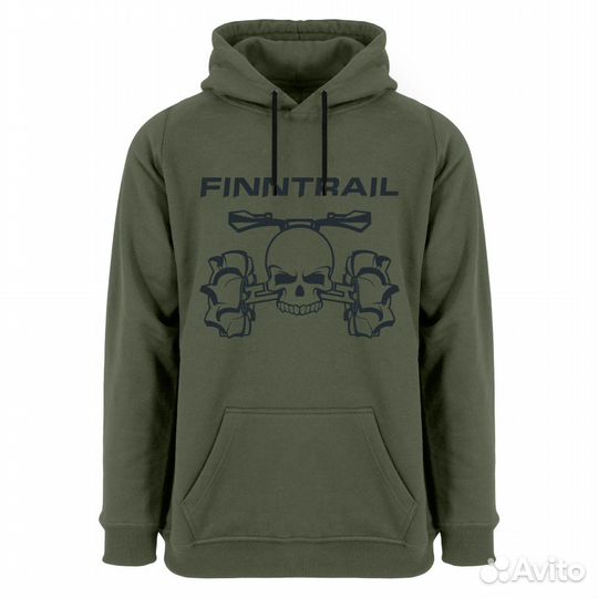 62510Худи Finntrail ATV skull 6807 хаки