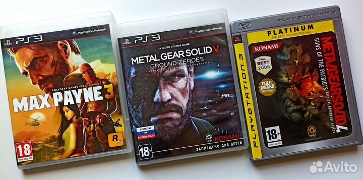 Max Payne 3/ Metal Gear Solid 4 PS3