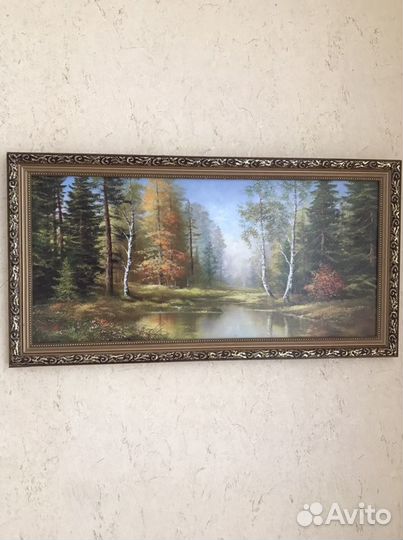 Картина маслом на холсте. Размер 41х78см