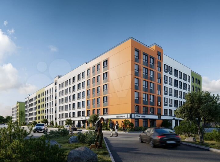 3-к. квартира, 54,2 м², 1/6 эт.