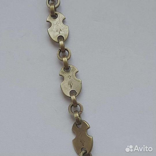 Антикварный часовой шатлен цепочка