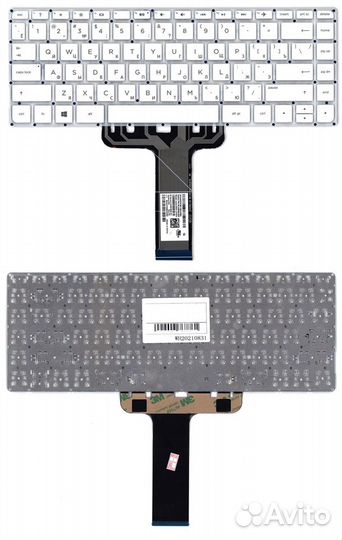 Клавиатура HP Stream 14-ax белая без рамки