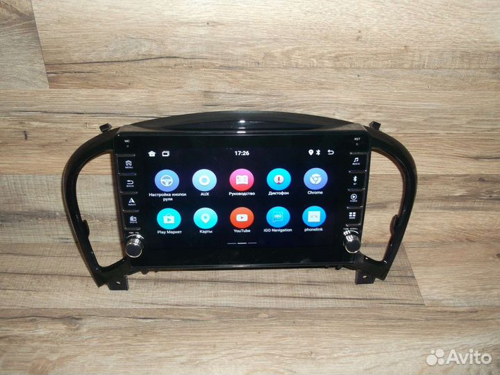 Магнитола Nissan Juke Android физические кнопки