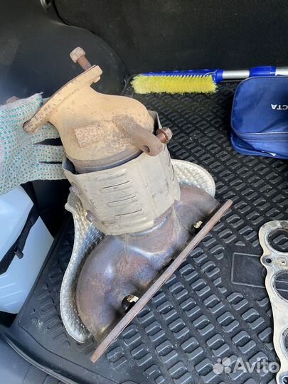 Выпускной коллектор на hyundai creta