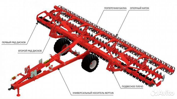 Борона OPaLL AGRI NEPTUN-PEGAS II, 2024