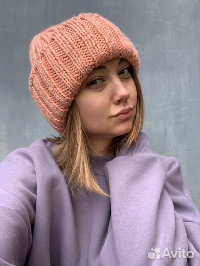 Шапка в стиле такори ручная вязка