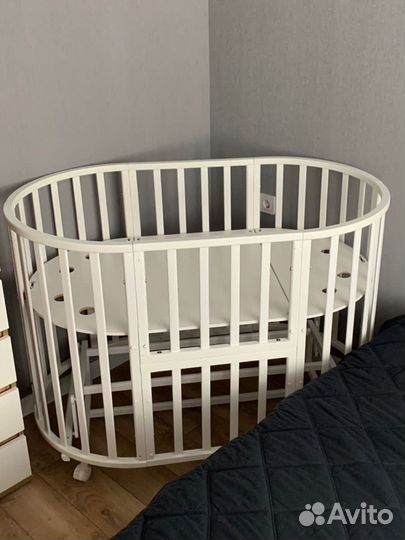 Детская кроватка трансформер и матрас