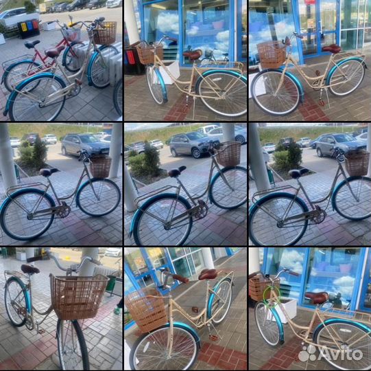 Велосипед взрослый женский с корзиной