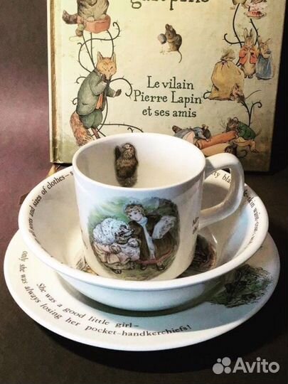 Набор фарфоровой детской посуды Wedgwood