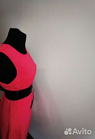 Розовое платье Oodji 42 миди