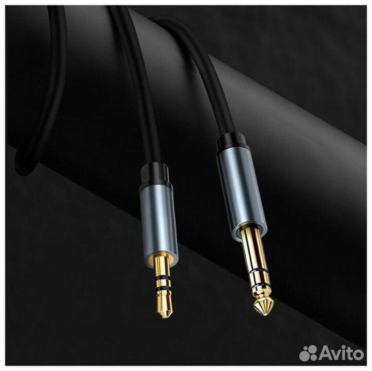 Кабель аудио 3.5 Mini Jack - 6.3 (6.5) Stereo 1м