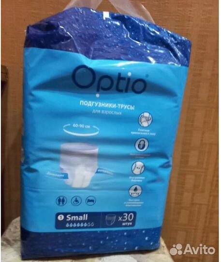 Подгузники-трусики д/взрослых(Medium 80-120) optio