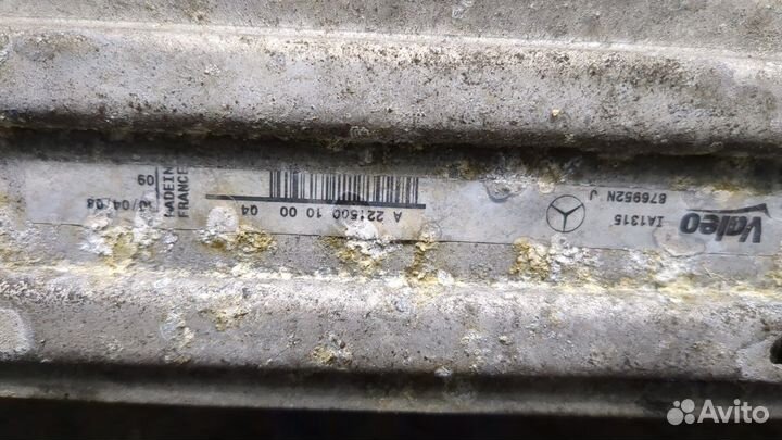 Радиатор интеркулера Mercedes S W221, 2008