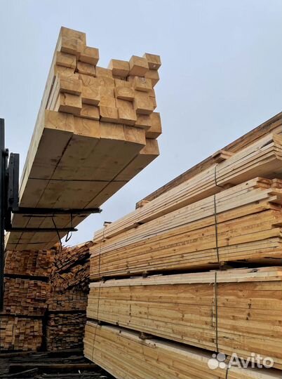 Доска обрезная 40х150х6000