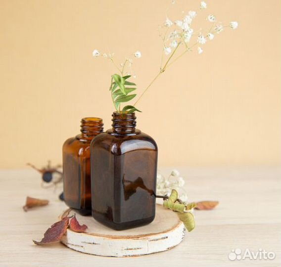 Флаконы из коричневого стекла квадратные GL18