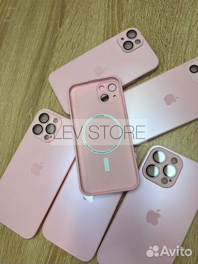 Чехол на iPhone 11/12/13/14/ Розовый Pink MagSafe