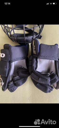 Краги хоккейные + шлем детские