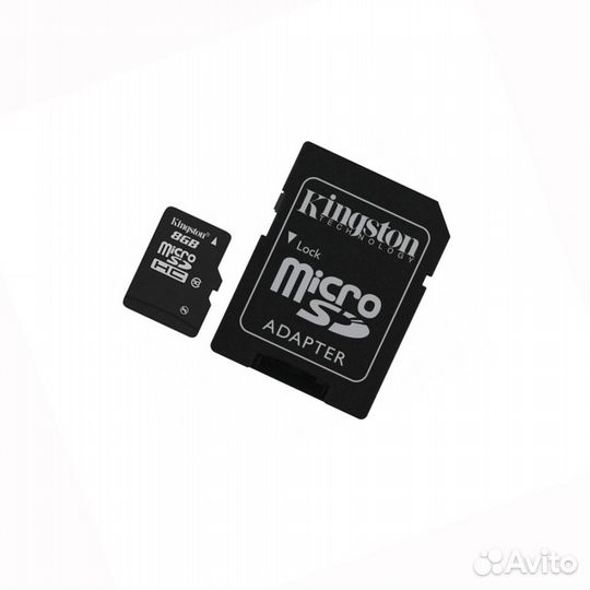 Флешка MicroSD Kingston Class 10 8 GB.Новые, маг-н