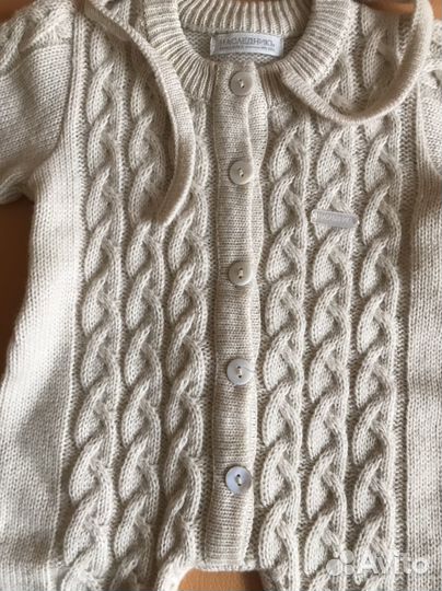 Детский вязаный костюм бренда Наследникъ р. 56/62