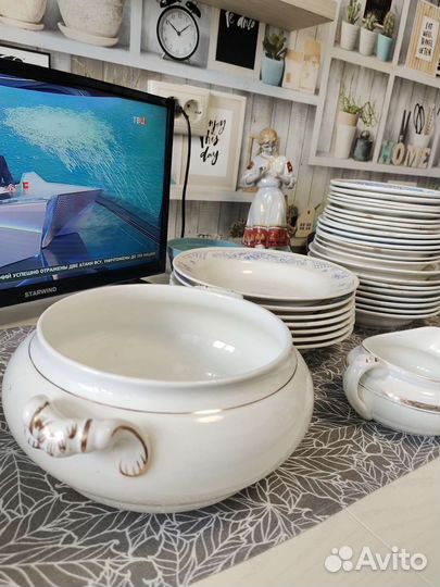 Тарелки,соусник, миски СССР, ложки