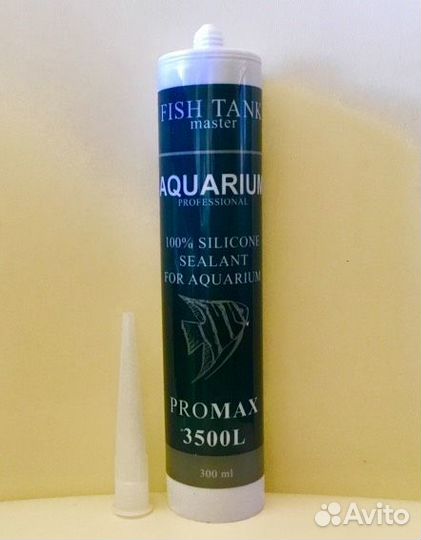 Герметик fish tank master Promax 3500 чёрный прозр